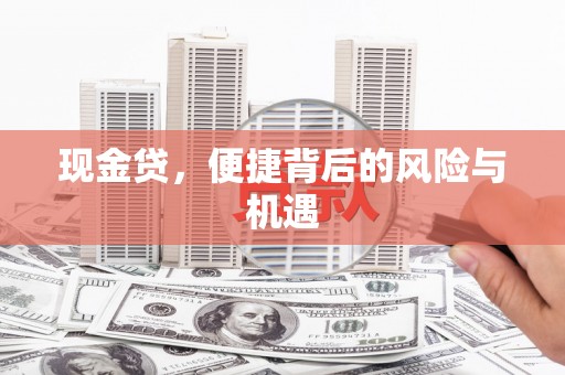 蕉城现金贷，便捷背后的风险与机遇