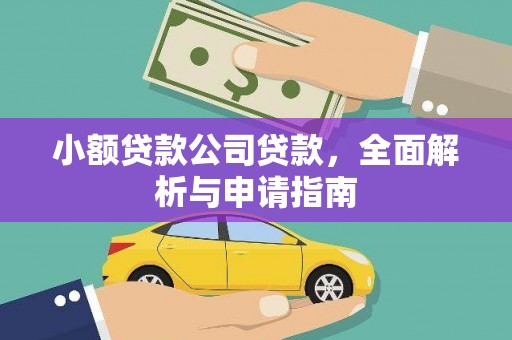 蕉城小额贷款公司贷款，全面解析与申请指南