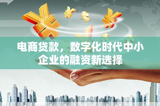 蕉城电商贷款，数字化时代中小企业的融资新选择