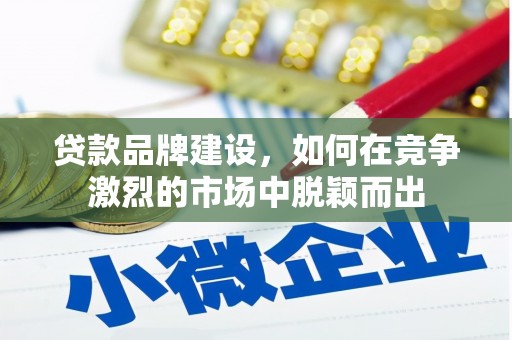 蕉城贷款品牌建设，如何在竞争激烈的市场中脱颖而出