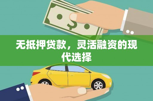 蕉城无抵押贷款，灵活融资的现代选择