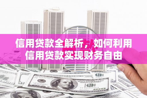 蕉城信用贷款全解析，如何利用信用贷款实现财务自由